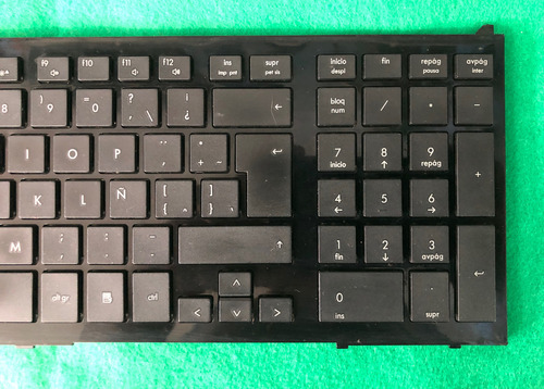 Teclado Con Marco Hp Probook 4510s 516884-161 536537-161 Negro Español Latinoamérica (Usado)