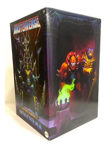 Skeletor With Havoc Throne - New Eternia - Detallle Empaque (Usado)