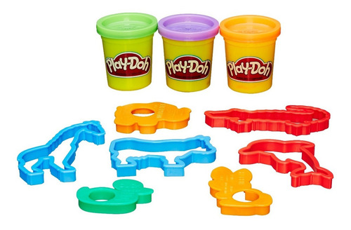 Play-doh Mini Cubeta De Figuras Masas Moldeables Hasbro /g Color Verde