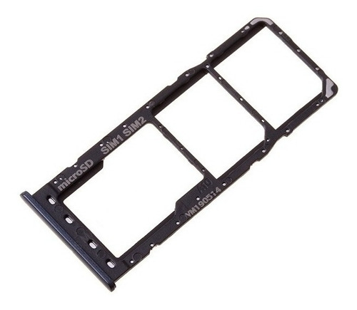 Bandeja Porta Sim Doble Compatible Con Samsung A10 Color Negro