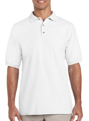 Camisa Polo Hombre- Blanco-alta Calidad-dotación Blanca