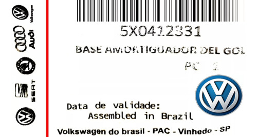 Base Amortiguador Volkswagen Gol Saveiro Parati Delantera