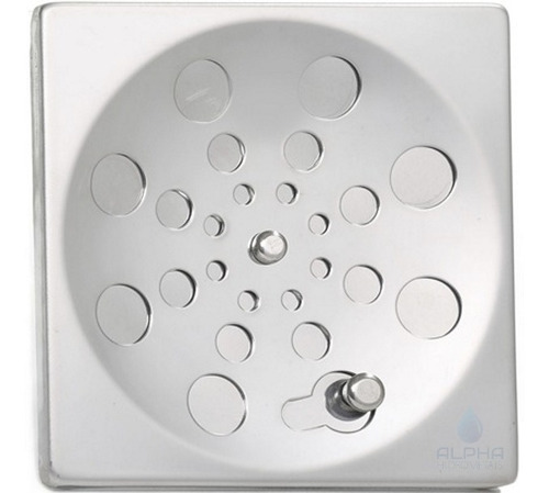 Tampa Ralo Grelha Quadrado 10x10cm Inox Função Abre/ Fecha