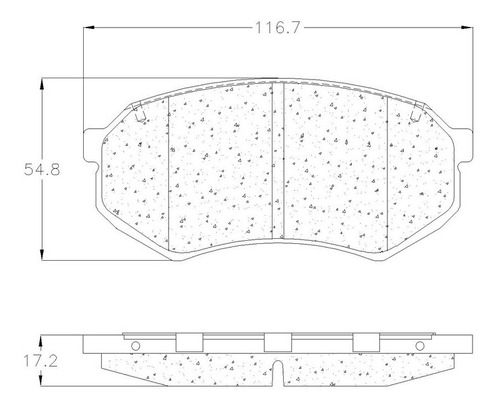 Balata Grc Delantera Mitsubishi Fuso Fe-hd 1996-1999; 2002