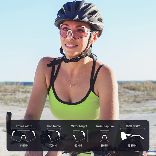 Lentes De Sol Deportivos Torege Con 3 Lentes