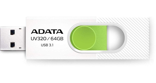 Memoria Usb Adata Uv320 64gb Usb 3.2 Retractil Blanco
