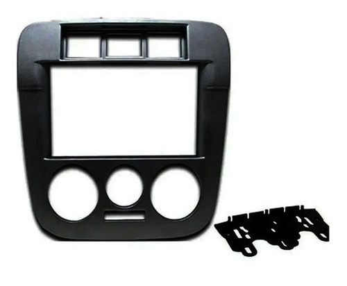 Imagem 4 de 5 de Moldura De Painel Dvd 2 Din Gol G4 Saveiro G4 Parati G4