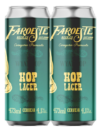 Cerveja Faroeste Artesanal Hop Lager 12 Unidade