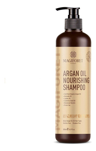 Shampoo Orgânico De Argão Marroquino: Shampoo Hidratante Sem