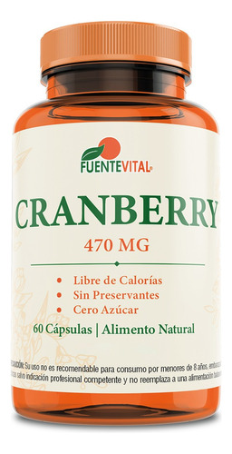 Cranberry Arandano Rojo 60 Cápsulas Plus -  470mg Oferta