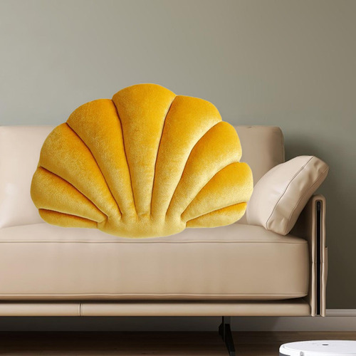 Cojín De Felpa Con Forma De Concha Marina, Cojín Multiusos