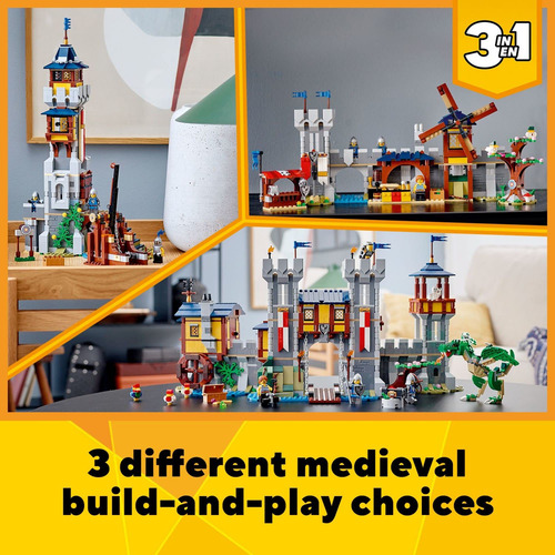Lego Creator 3en1 Castillo Medieval 31120 Torre Dragon 3