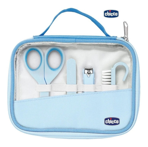 Imagen 6 de 8 de Set De Higiene Chicco Para Bebé Lima Alicate Tijera Cepillo