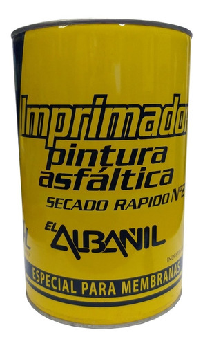 Pintura Asfaltica Brea Liquida 4 Lts El Albañil Sec Rapido 