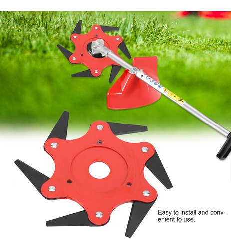 6 Aço Navalha Atualizado Trimmer Cabeça Cortador Jardim Gras