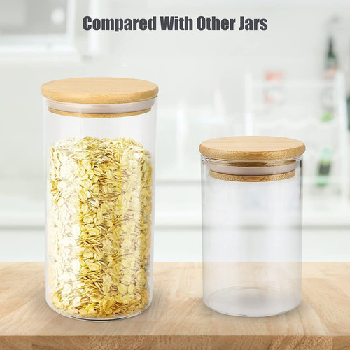 Paquete De 3 Tarros De Vidrio Para Alimentos De 1500 Ml Con