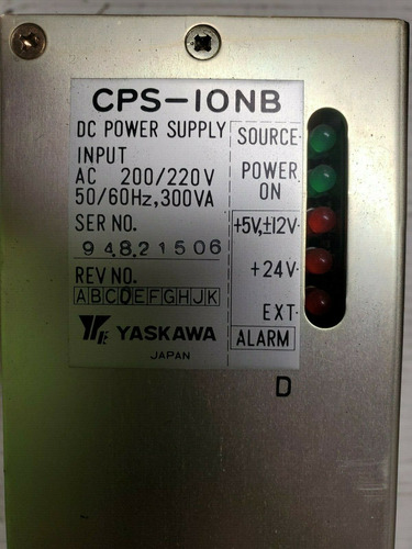 Dc Power Supply Yasnac Yaskawa Cps-ionb Cps-10nb Lot # 178 (Reacondicionado)