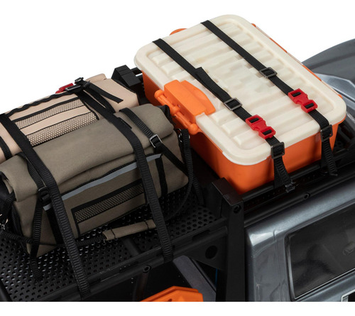 2 X 5 Uds Rc Coche Techo Portaequipajes Cuerda Para Scx10