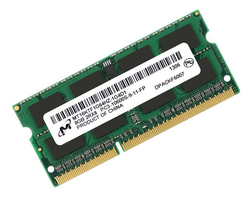 Memoria Para Ordenador Portátil Ram Micron 8gb Ddr3 1333mhz