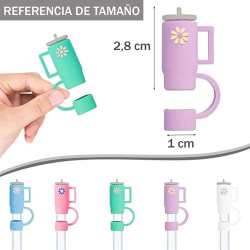 Tapa De Silicona Para Sorbete De Vaso Termico Vaso Celeste
