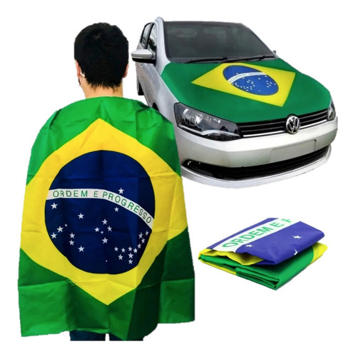 Imagem 1 de 5 de Bandeira Do Brasil Oficial 1,5m X 0,90m 150cm X 90cm Grande