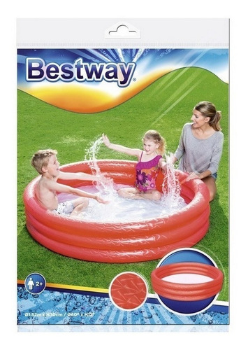 Imagen 2 de 5 de Bestway Pileta Inflable 3 Aros 152x30 Cm Jeg 51026 El Gato