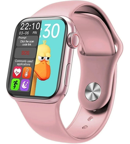 Imagem 3 de 5 de Relógio Inteligente Smartwatch Iwo Hw22 Pro Original Rosa