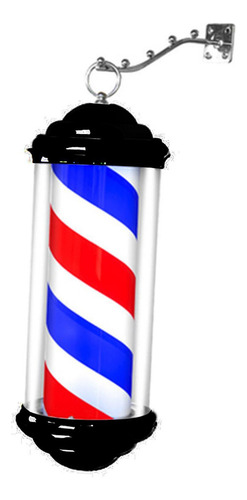 * Lámpara De Poste De Barbería, Salón, Rojo, Azul, Blanco,