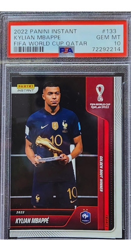 Mbappe Tarjetas Enmarcadas 1 Autografiada Certifica Beckett (Usado)