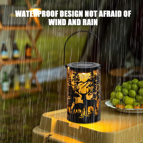 * Farol Colgante For Exteriores X Solar Lanterns, Con Luces