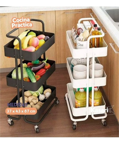 Organizador Carrito Con Ruedas Para Cocina Envío Gratis 