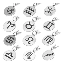 Comprar Collar Hombre - Collar Dije Acero Quirúrgico Signo Zodiaco - Collar Zodiaco - Collar Cadena Hombre 