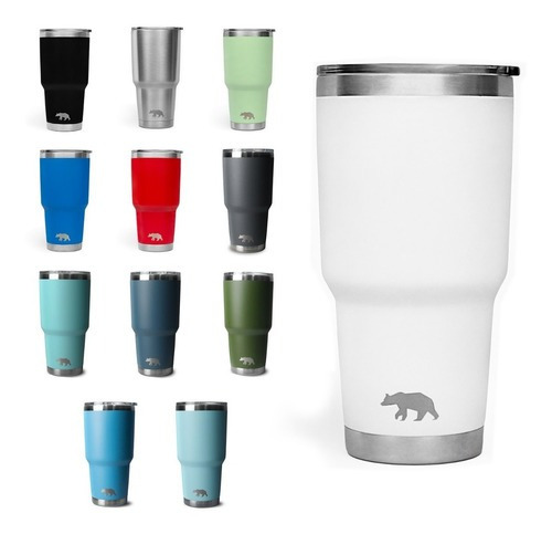 Copo Térmico Tumbler Com Tampa 887ml - Qgk Turquesa Cor Azul-celeste Liso