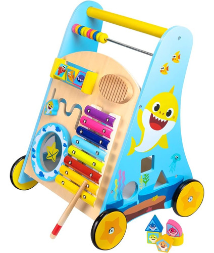 Baby Shark Toys Wooden Baby Walker - Baby Walkers For Girls 