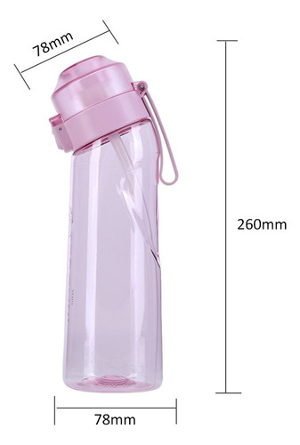 Botella De Agua De 650 Ml Con Pajita Scent Up Water Cup Air