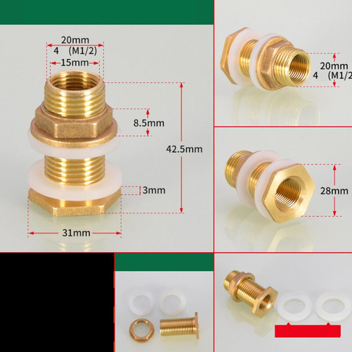 Adaptador De Manguera De Jardín Con 5 Conectores Para Tanque