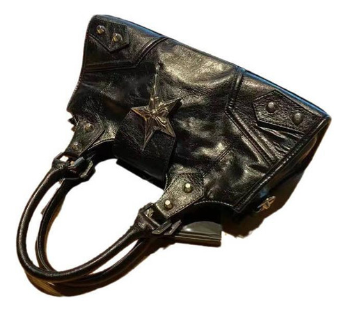 Bolso De Mano Gótico Con Cremallera Para Mujer, Estilo ,