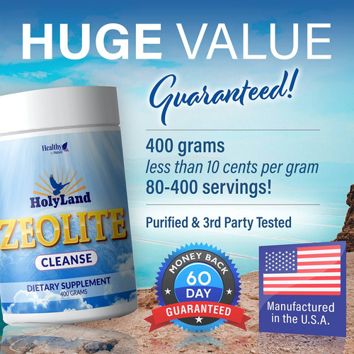 Holyland Zeolite Cleanse | Polvo Desintoxicante De Zeolita (