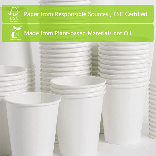 Vasos De Papel Compostables Y Biodegradables Maytree De 300
