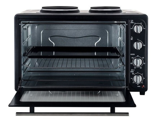Imagen 2 de 6 de Horno de mesa eléctrico BGH BHE64M20A 64L negro 220V