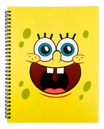 Libreta Cuaderno Prof Bob Esponja 100 Hojas Con Stickers 