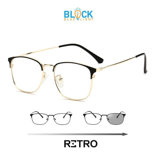 Imagen 6 de 10 de Gafas Original Retro® Trader Pc Luz Azul Fotocromatico Gamer