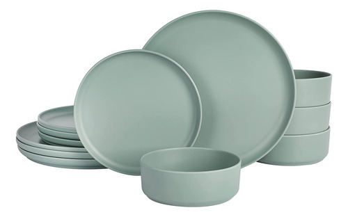 Juego De Vajilla Gibson Home De Melamina Para 4 Personas