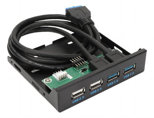 Panel Frontal Usb 3.0 De 3,5 Pulgadas, 4 Puertos Internos De