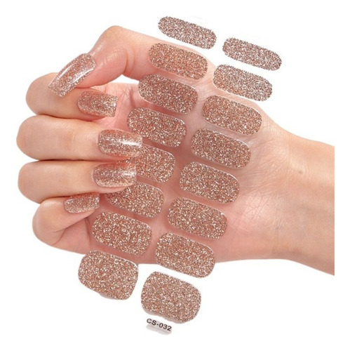 8 Hojas De Pegatinas De Gel Para Uñas, Tiras De Esmalte De U