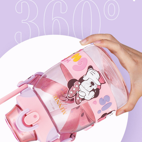 Botella De Agua Portátil Miniso Disney Mickey Minnie Aisha P