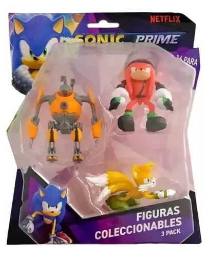 Sonic Prime Pack X3 Figuras 6,5cm Son2020 Mundotoys 