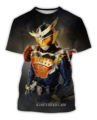 Camiseta De Manga Corta Con Estampado 3d De Kamen Rider