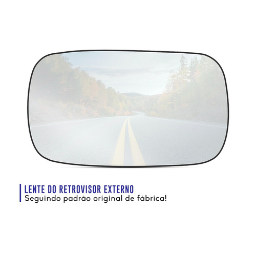 Lente Retrovisor Base Palio Siena Strada 96 A 00 Uno 95 A 04
