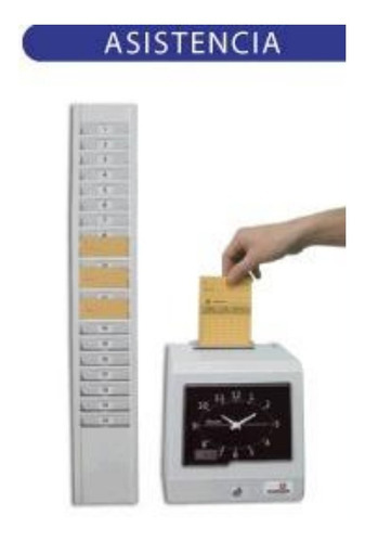 Imagen 7 de 9 de Tarjetas Cronos Cartulina Fichar Reloj Control Horario